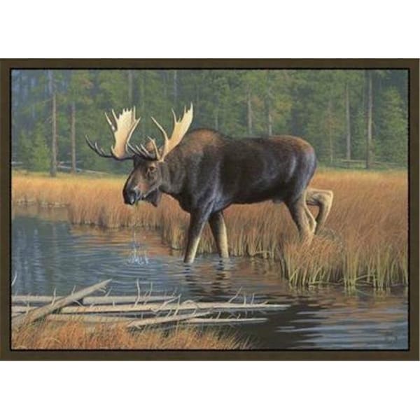 Custom Printed Rugs MOOSE Moose Wildlife Rug